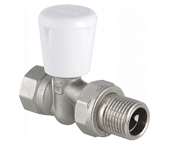 Клапан руч,запорный  д/рад. пряпой верх 1/2" VT.018.N.04 mini